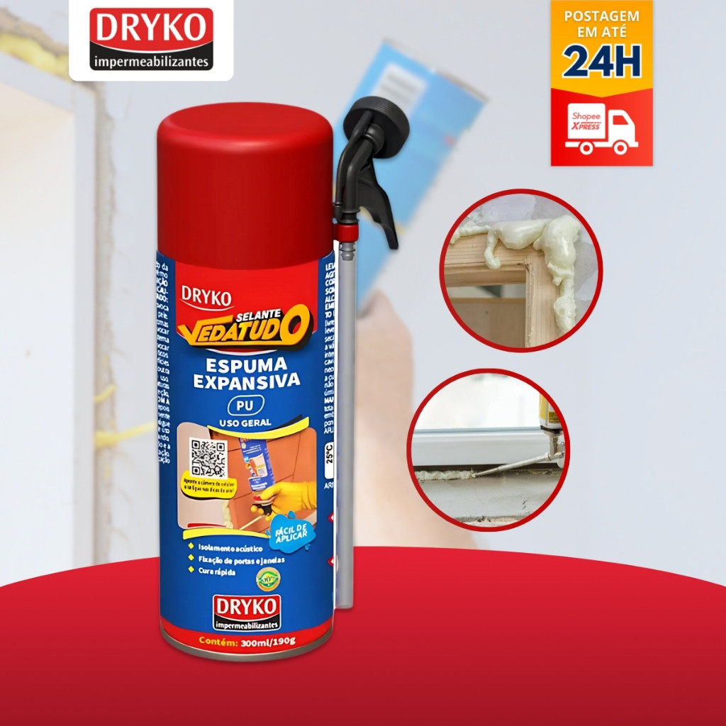 Espuma Expansiva Selante De Pu Poliuretano 300ml Tekbond