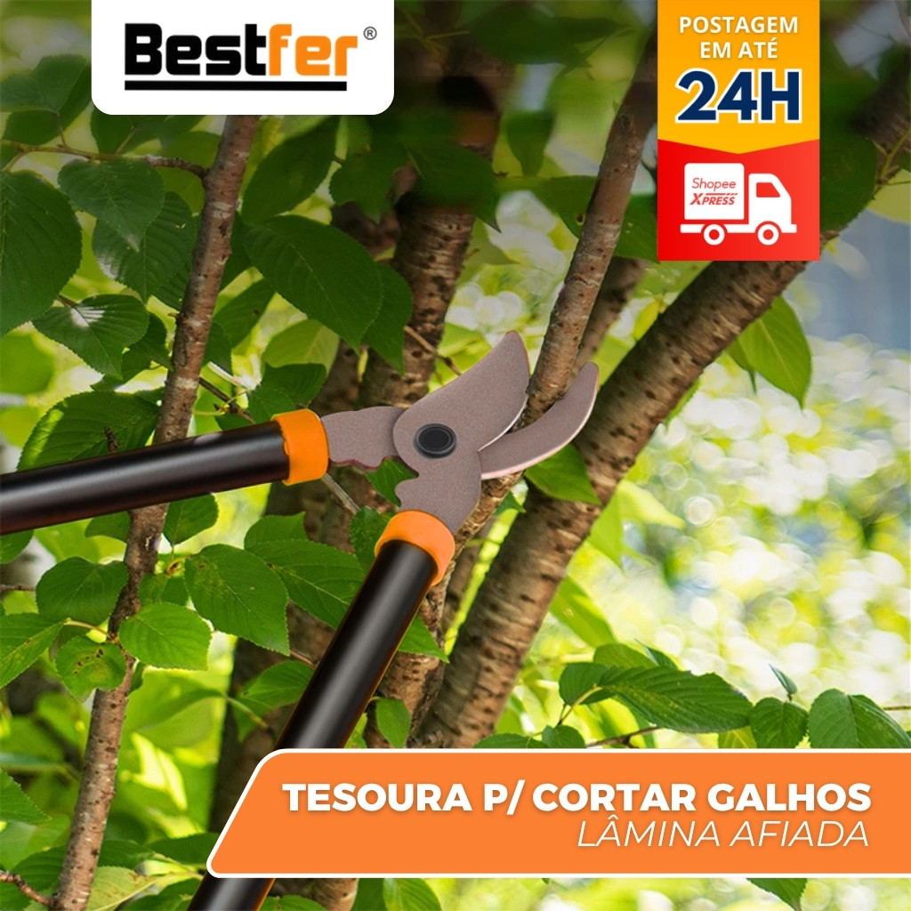 Tesoura de podar plantas e galhos de jardim tesourão