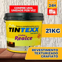 TEXTURA GRAFITEXX BRANCA TINTEXX BALDE 21 KG