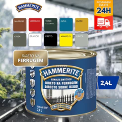 Tinta Esmalte Sintético Hammerite Anti Ferrugem Brilhante - 2,4L - CORAL