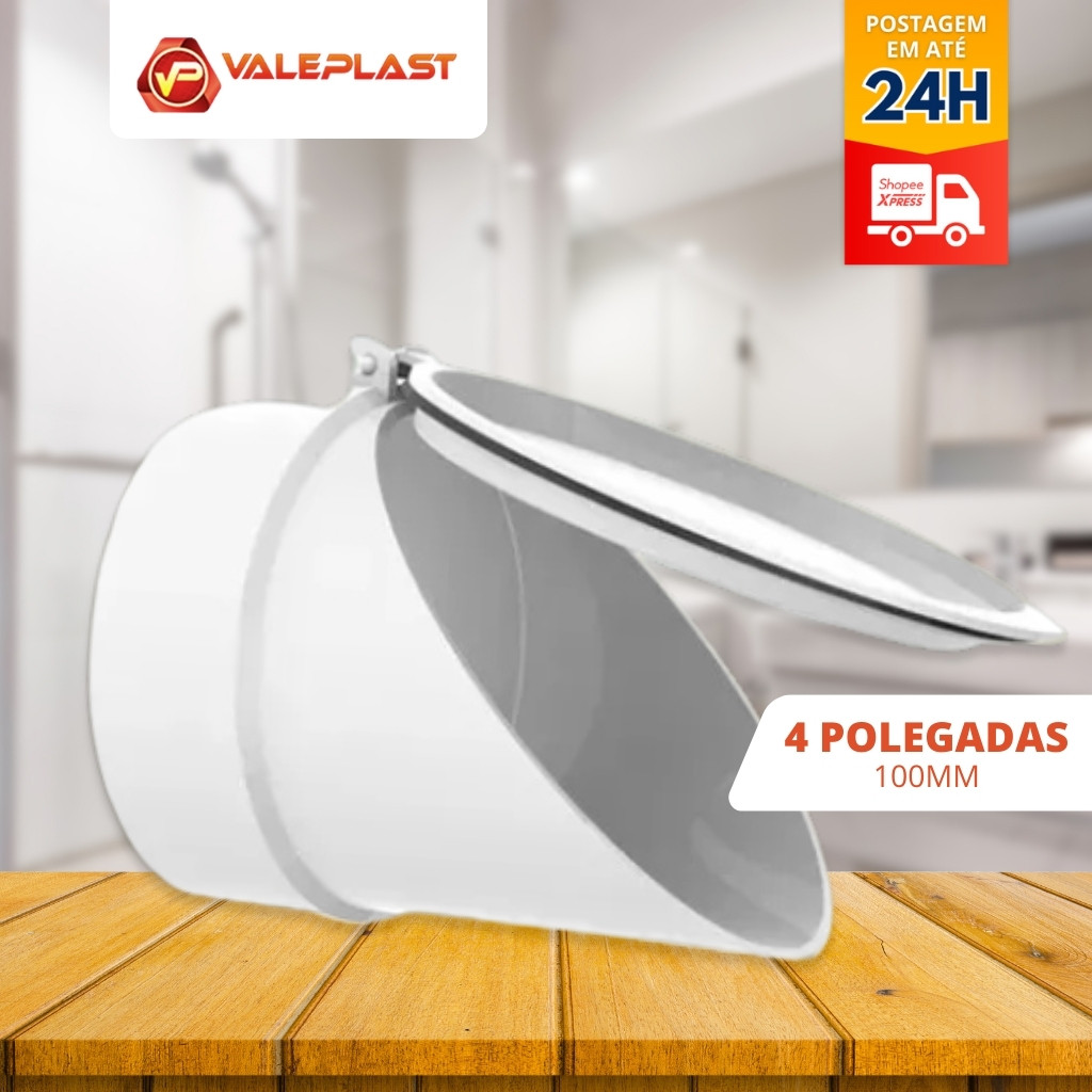 Válvula De Retenção Esgoto Ponta 100mm (4 Polegadas)