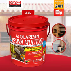 Resina Multiuso Acrílica 3,6L Base Água Incolor DRYKO 3,6L