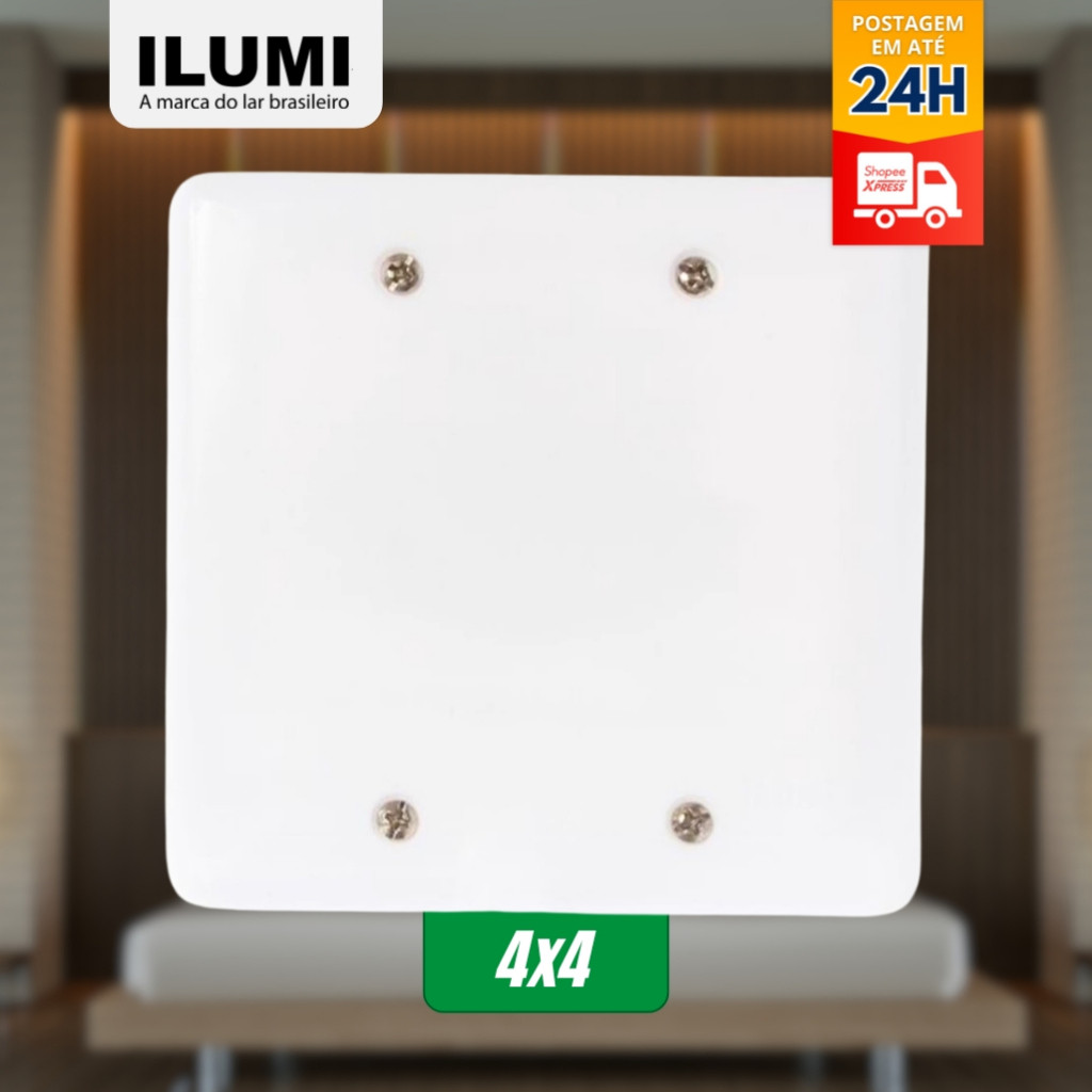 Placa Espelho 4x4 Cega Stylus - Ilumi