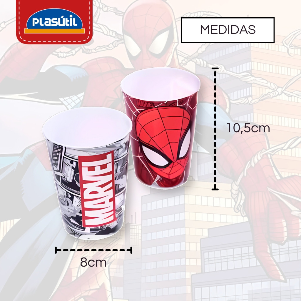 Copo de Plástico Infantil 320ml Marvel/Turma da Mônica/ Disney Plasútil PERSONALIZADO FESTA INFANTIL · foto 2