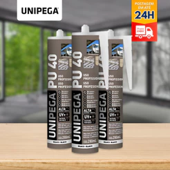 Adesivo PU40 Selante Cola Parabrisa Juntas Metal Vidro Reparos Silicone Vedação PU 40 400g Unipega