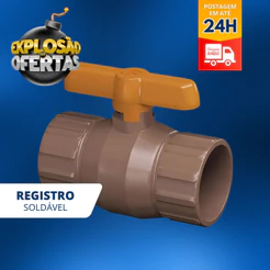 Registro De Esfera Soldável Pvc 20/25/32/40/50mm