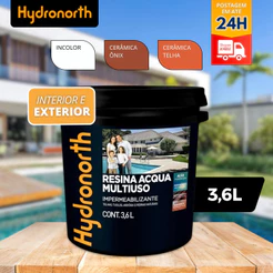 Resina Acrilica Multiuso Acqua Balde 3,6L Cor Hydronorth
