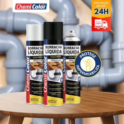 Borracha Líquida Impermeabilizante Spray Chemicolor 400ml