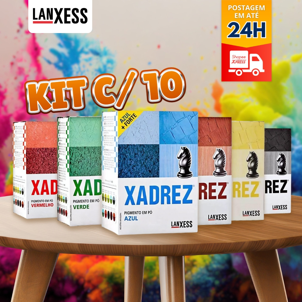 Pigmento Corante Xadrez em Pó Todas as Cores 250g Tonalizante em pó / Pigmentos