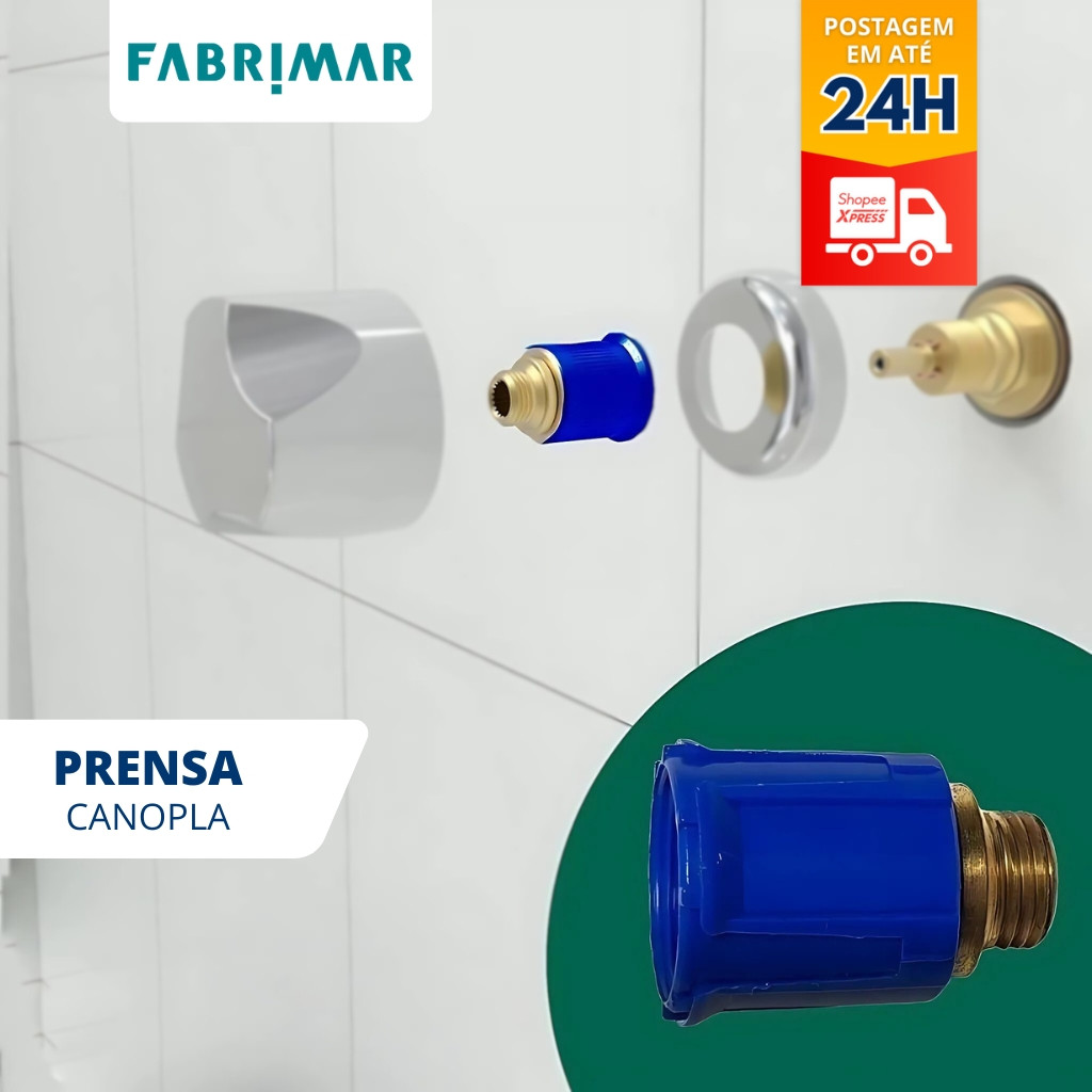 Prensa Canopla Aba P/ Registros Fabrimar Azul