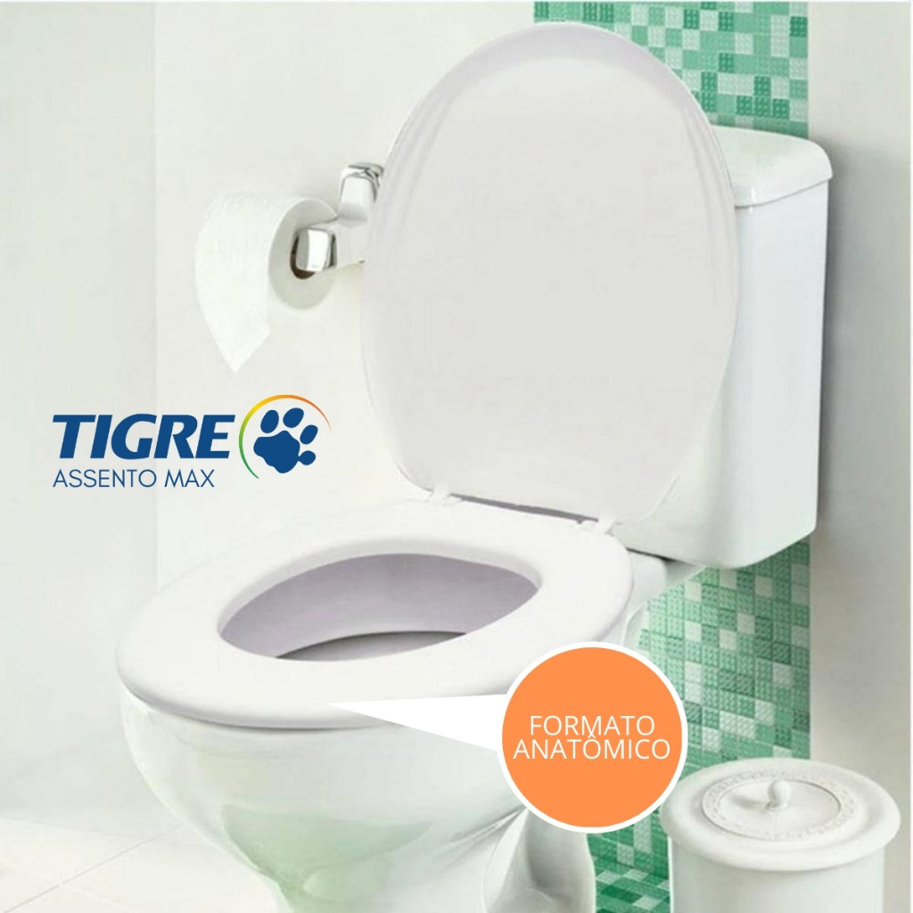 Assento Sanitário Universal Tampa De Vaso Oval Banheiro Max Tigre Incepa Deca Icasa Logasa Ideal · foto 2