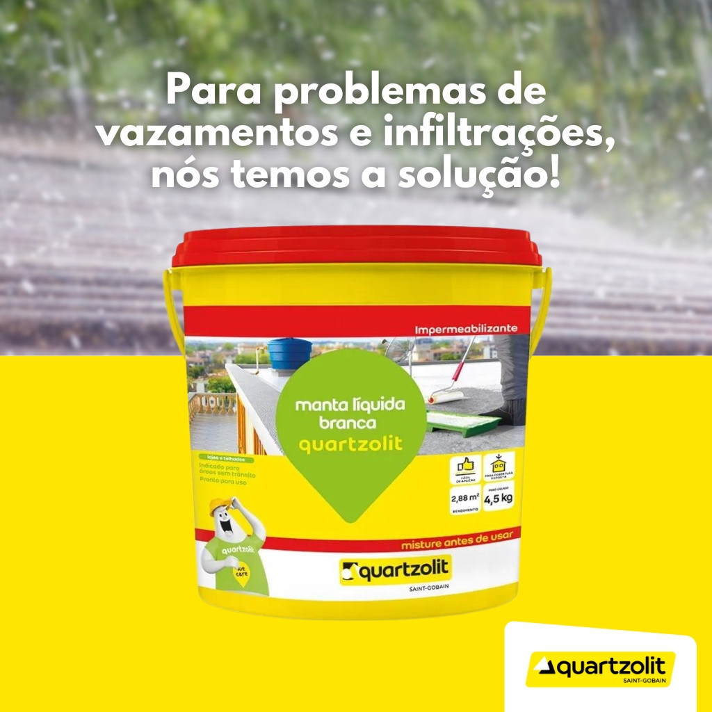 Borracha Liquida Quartzolit 4,5kg Impermeabiliza E Protege · foto 2