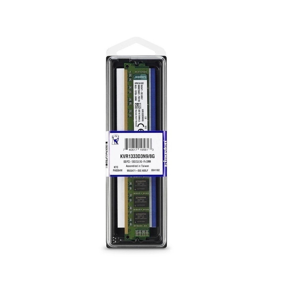 MEMÓRIA RAM DDR3 8GB 1333MHZ Kingston KVR1333D3N9/8G DESKTOP