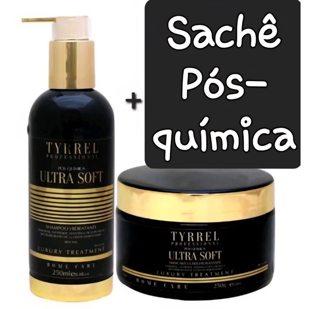 Tyrrel Home Care Manutenção Pós Ultra Soft Kit Shampoo + Máscara 250ml  cada em Oferta na Shopee
