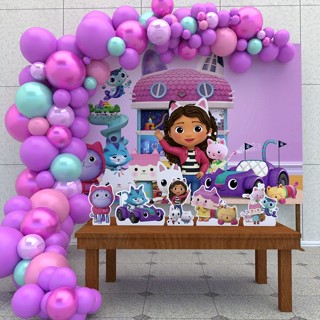 Festa Aniversário Infantil Gabby's Dollhouse Cenários Kit Ouro em Oferta na Shopee