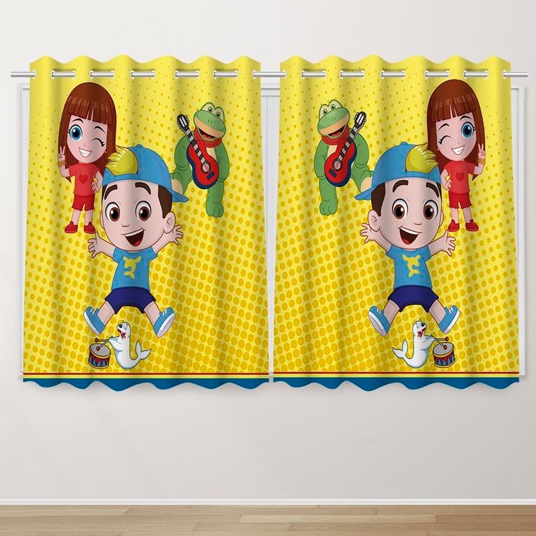 Cortina Infantil 2,60x1,50 Luccas Lucas Neto Desenho
