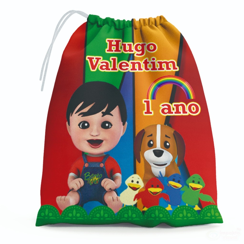 30 Sacolinhas Surpresa Personalizada Tecido Bento e Totó (15x20) em Oferta na Shopee