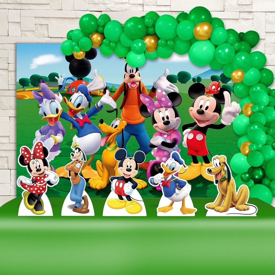 Festa Aniversário Turma do Mickey Kit Ouro em Oferta na Shopee