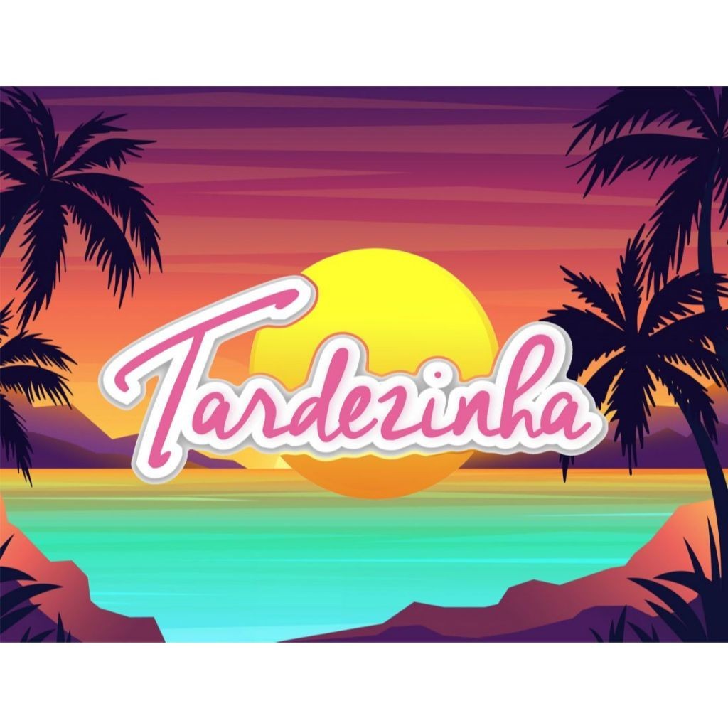 Painel em Lona Tema Tardezinha 1,00x0,80 em Oferta na Shopee