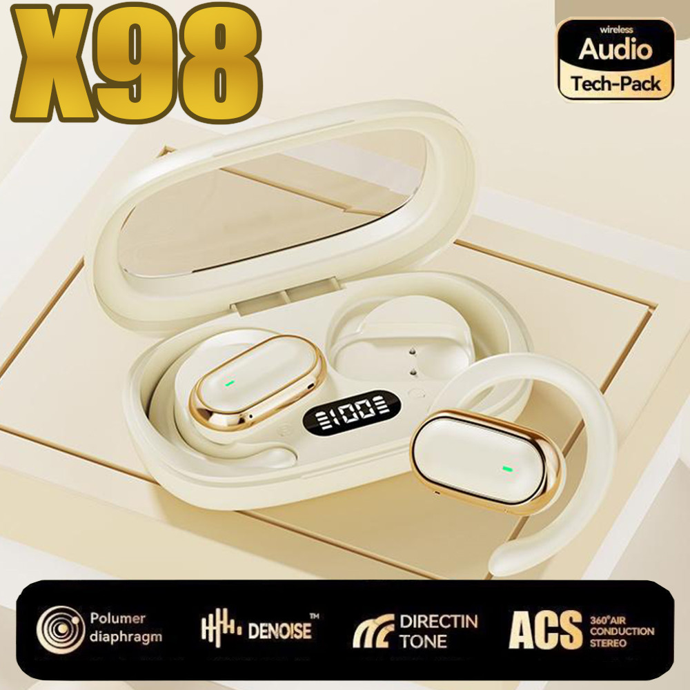 2025 X98 Fones de ouvido sem fio Bluetooth Fones de ouvido esportivos abertos Fones de ouvido para jogos