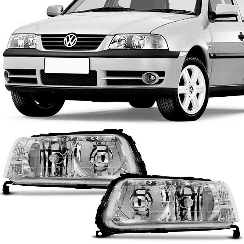 Farol Gol/Parati/Saveiro G3 Duplo Cromado (2000/2005) - Original ARTEB