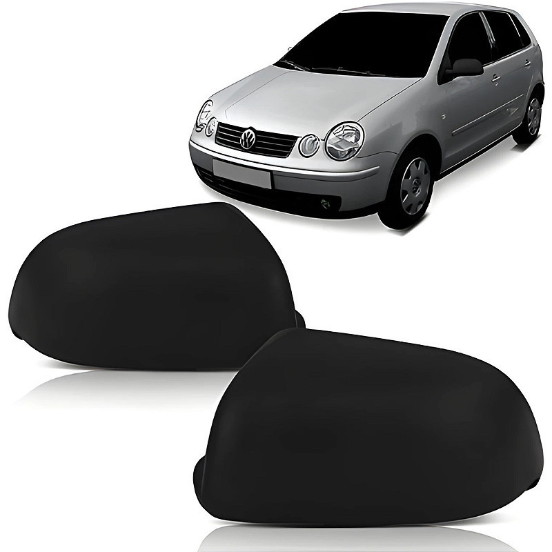 Capa Retrovisor Polo Preto Texturizado (2001/2009) - Original FICOSA