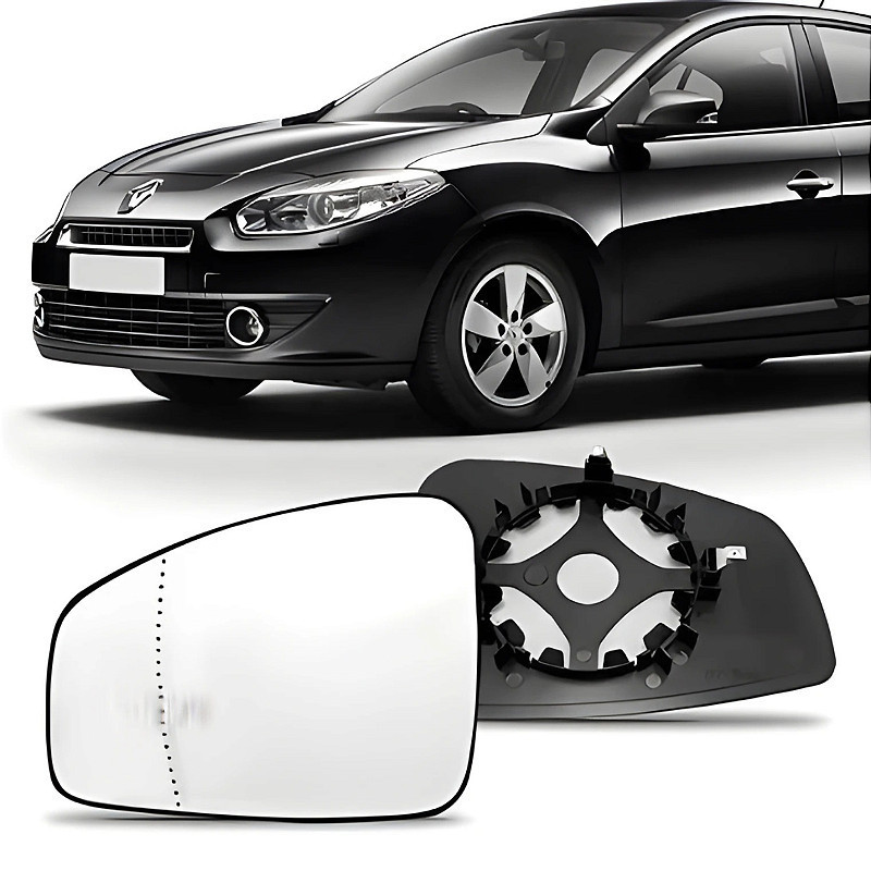 Lente Retrovisor Fluence com Base e Desembaçador (2011/2014) - Original FICOSA