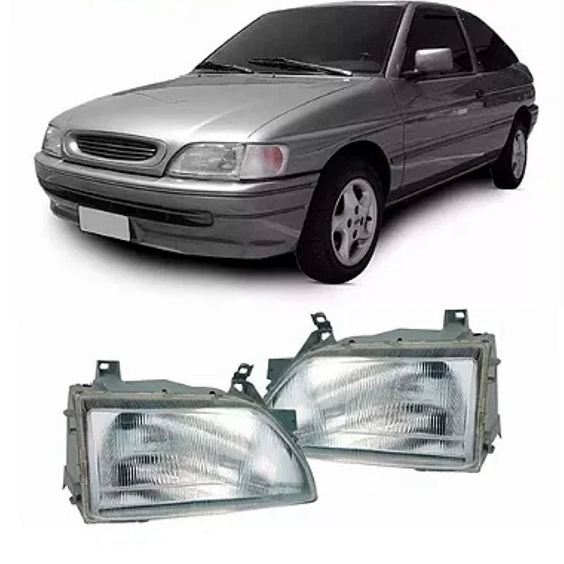 Farol Carcaça Cinza Escort/Verona 1993 1994 1995 1996 - Original ARTEB