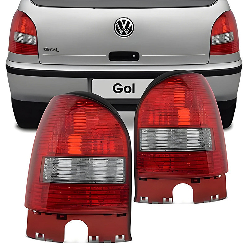 Lanterna Traseira Gol G3 Fumê Borda Preta (2000/2005) - RENOV
