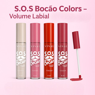 Vivai S.O.S Bocão Colors - Volume Labial Instantâneo com 4ml em Oferta na Shopee