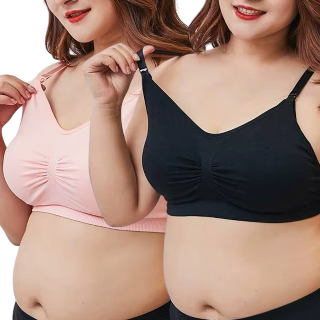 Kit 2 Sutia Soutien Amamentação Bojo Plus Size Reforçado em Oferta na Shopee