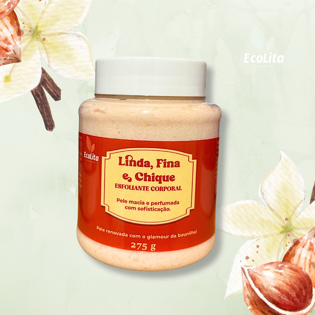 Esfoliante Corporal | Linda, Fina e Chique! | Quente e Elegante! | Baunilha com Avelã | Ve...