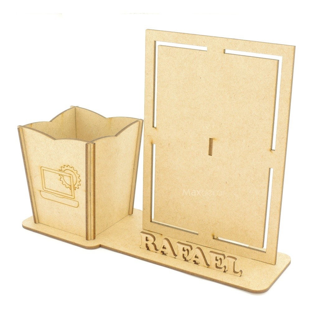 10 Porta Foto e Canetas Personalizado Mdf - Informática
