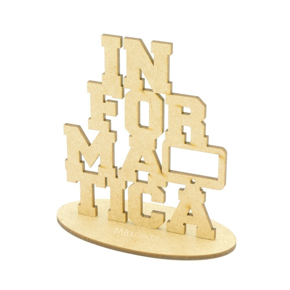 10 Centro de Mesa Personalizado Mdf - Display - Informática