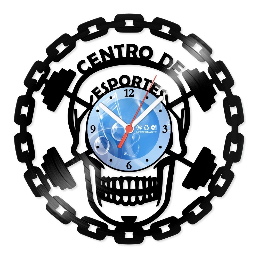 Relógio Parede Disco Vinil Esportes Centro De Esportes