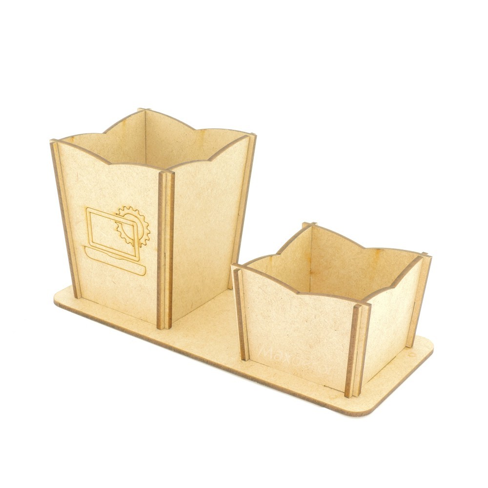 10 Porta Flor e Lápis Personalizado Mdf - Informática