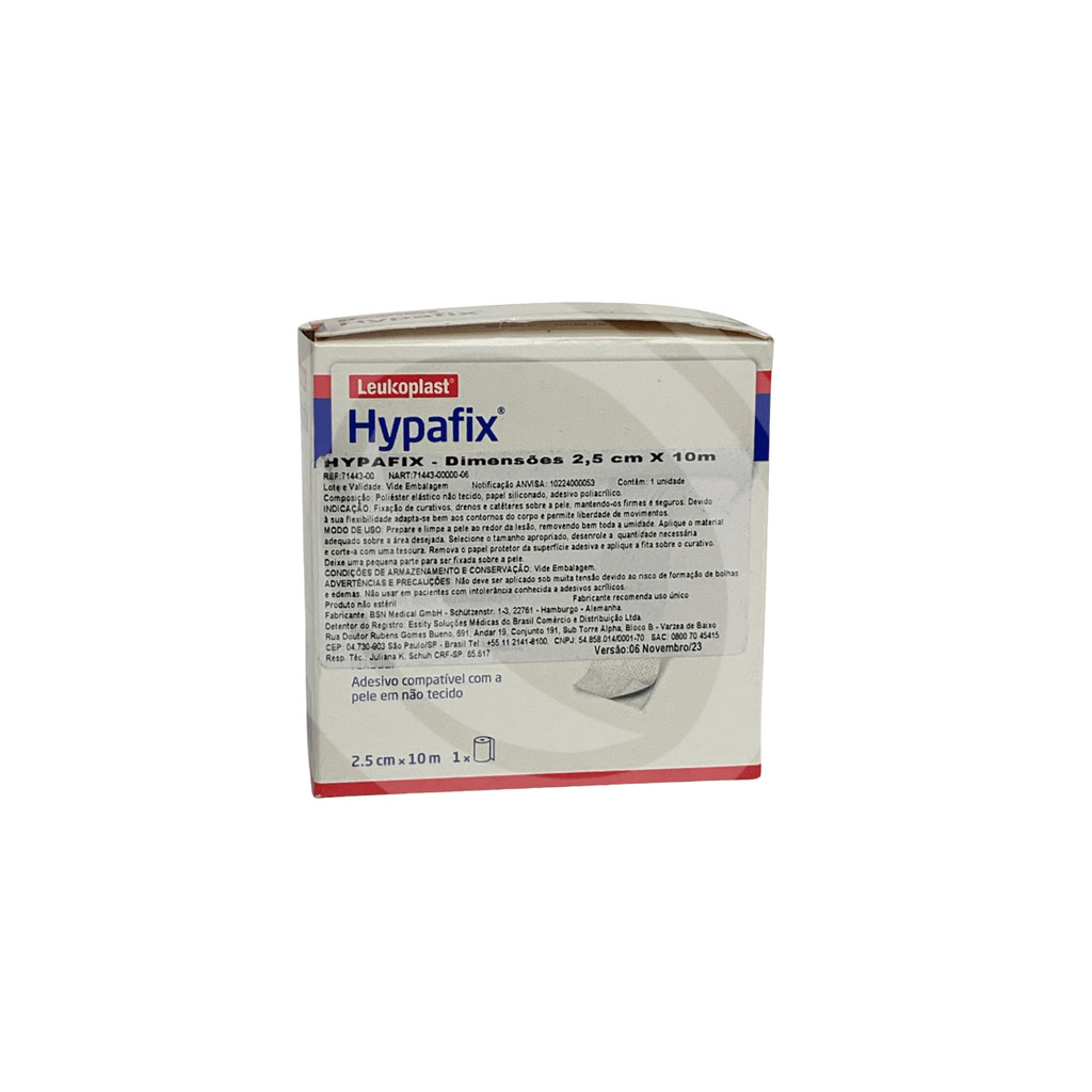 Fita Adesiva Hypafix 2,5cm x 10m - Rolo Fixador Médico Hipoalergênico