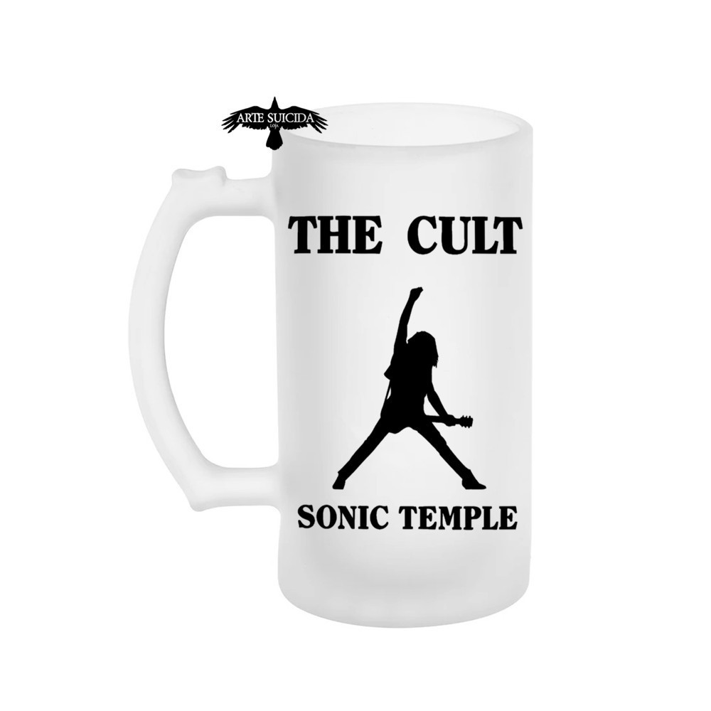 Caneca de chopp jateada bandas de rock the cult gotico gotica metal