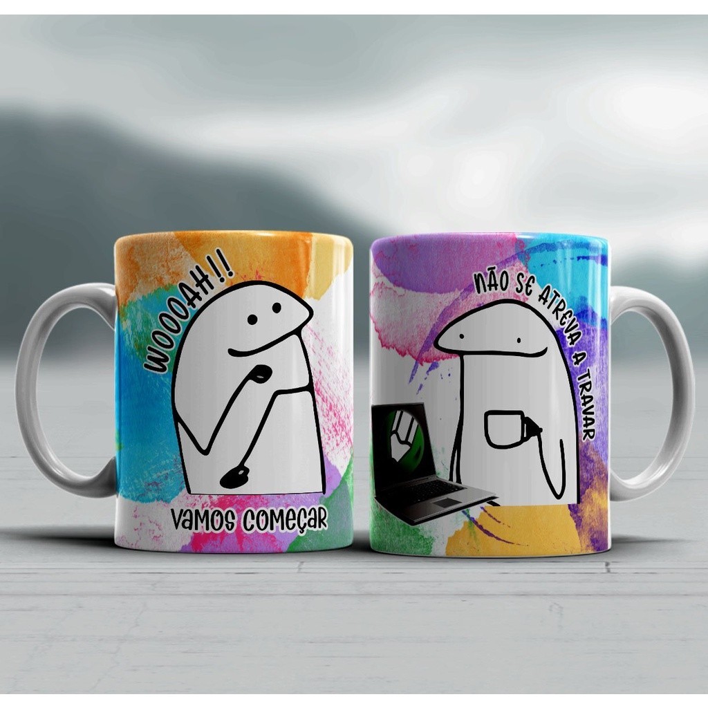 Caneca Flork Meme Frases Corel Informatica TI Pc Engraçadas