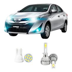 Lampada Led Farol Alto Toyota Yaris 2018 A 2022 20000lm