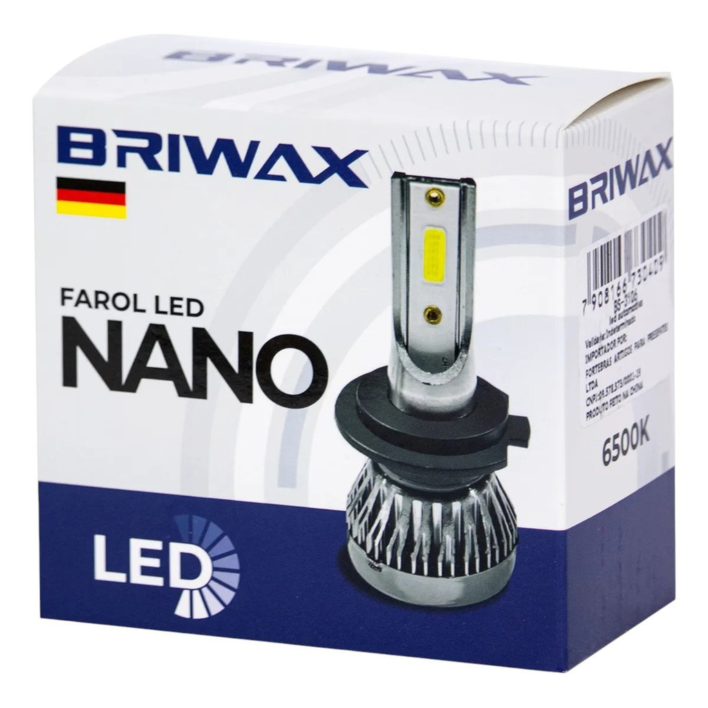 Super Led Nano Ultra 6500k H1 H3 H4 H7 H8 H11 H16 22000lm em Oferta na Shopee