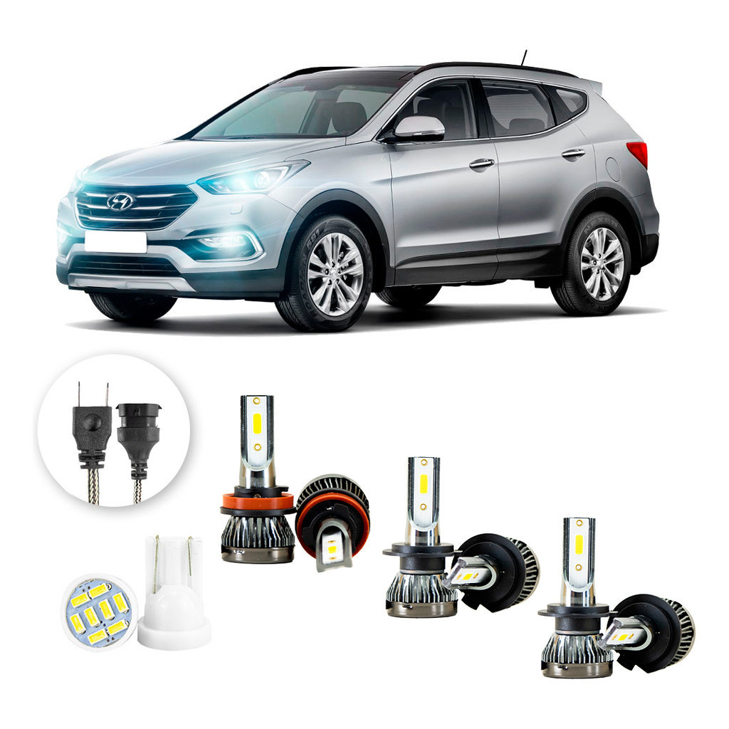 Ultra Led Nano 22000lm Hyundai Grand Santa Fé 2014-2016 Kit