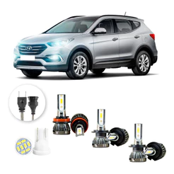 Ultra Led Nano 22000lm Hyundai Grand Santa Fé 2014-2016 Kit