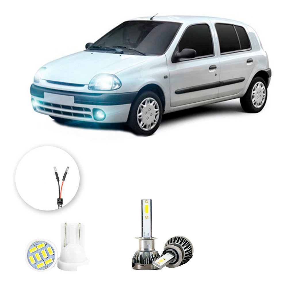Ultra Led Nano 22000lm Renault Clio 2000-2003 Farol Milha