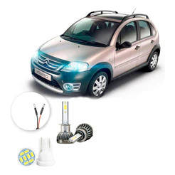 Ultra Led Nano 22000lm Citroen C3 2009-2012 Farol De Milha