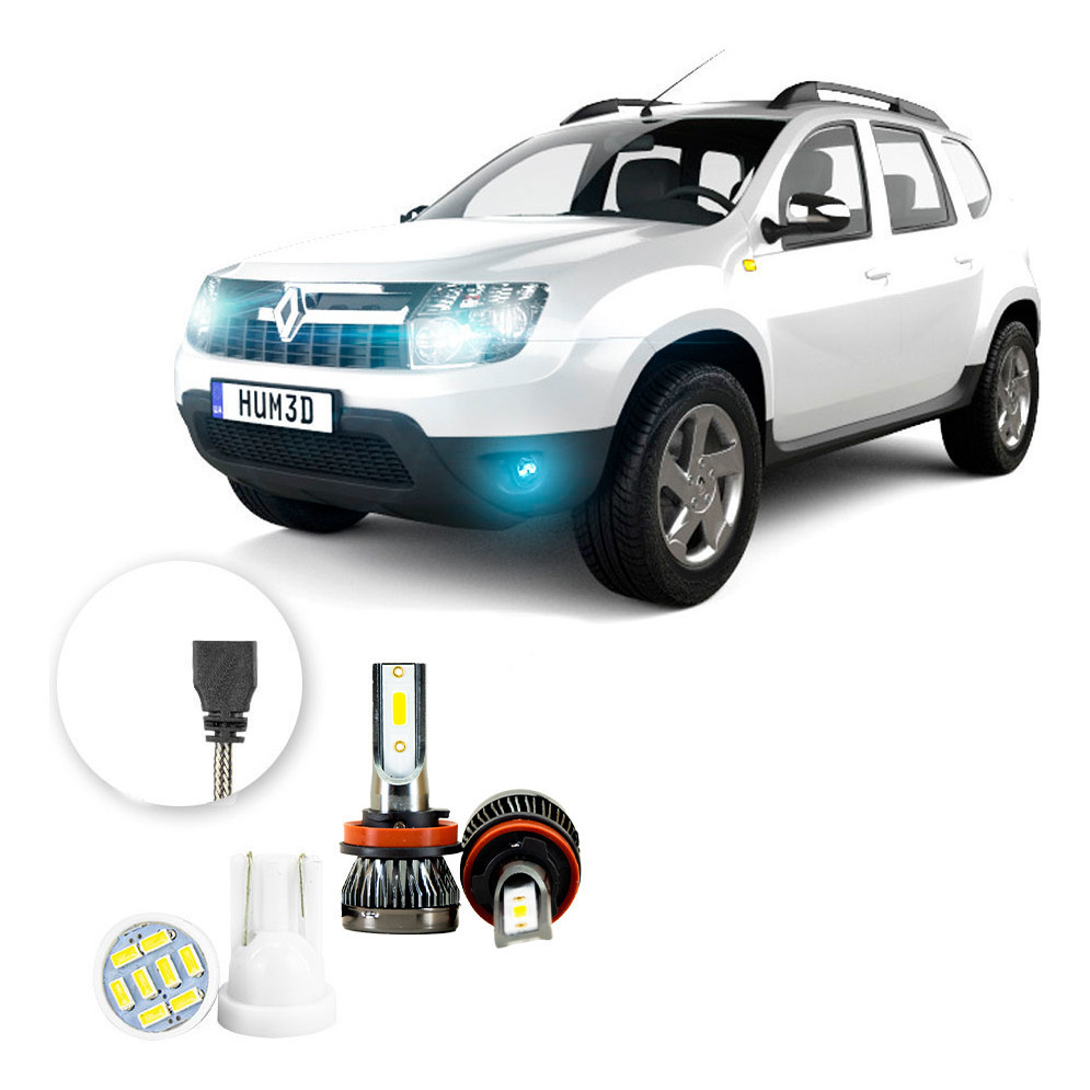Ultra Led Nano 22000lm Renault Duster 2011-2014 Farol Milha