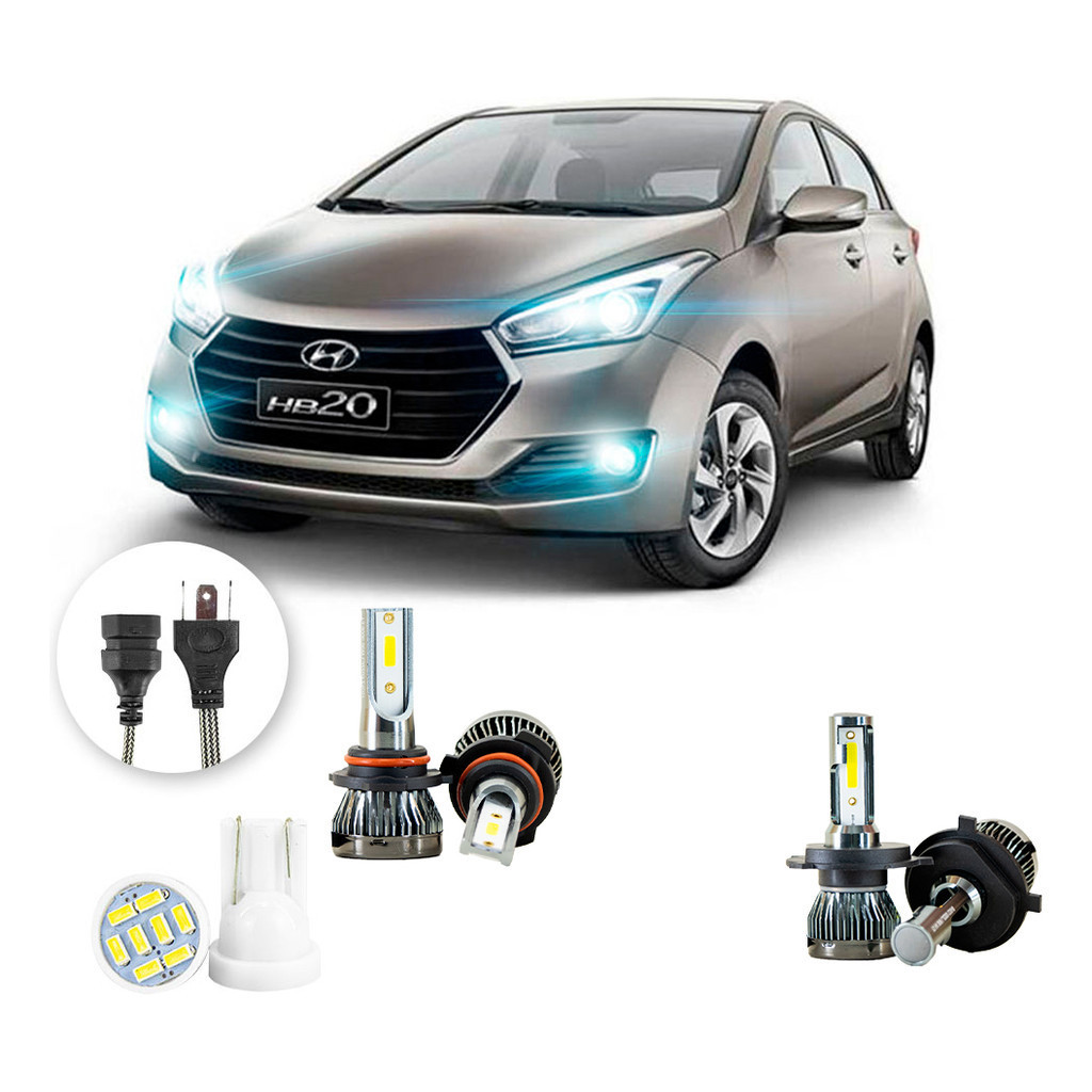 Ultra Led Nano 22000lm Hyundai Hb20 2016-2019 H4 Hb4