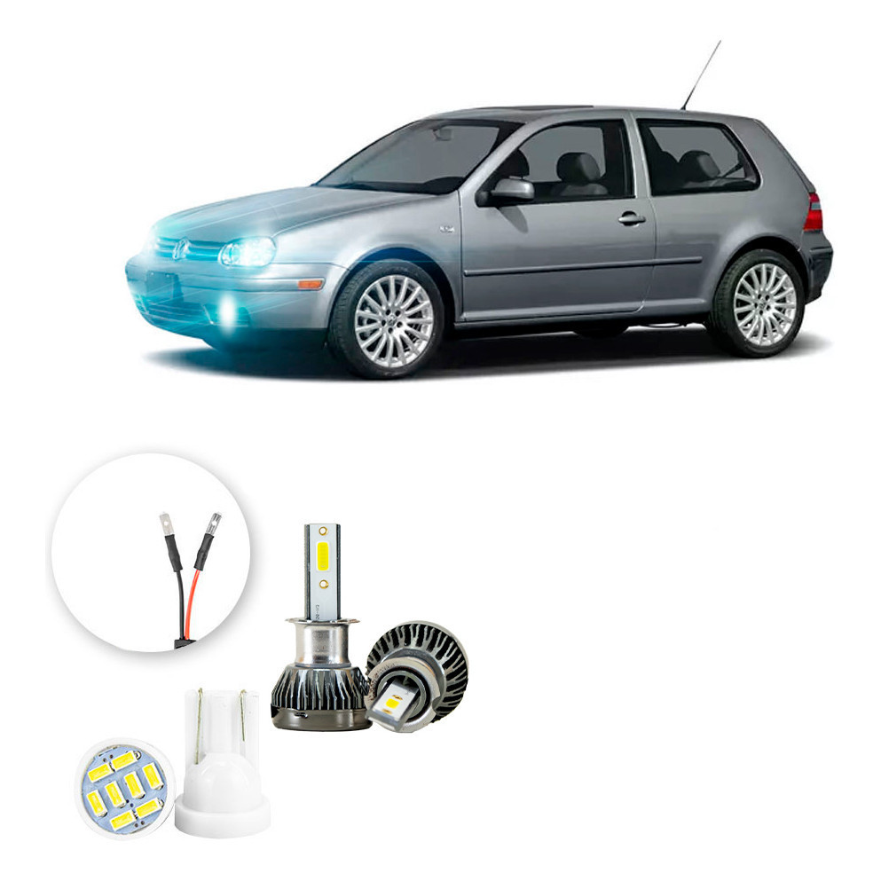 Ultra Led Nano 22000lm Volkswagen Golf 1999-2006 Farol Milha