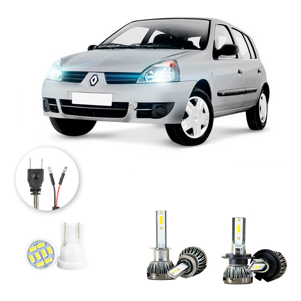 Ultra Led Nano 22000lm Renault Clio 2004-2012 Alto E Baixo em Oferta na Shopee