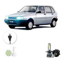 Ultra Led Nano 22000lm Fiat Uno 1991-2003 Alto Baixo H4
